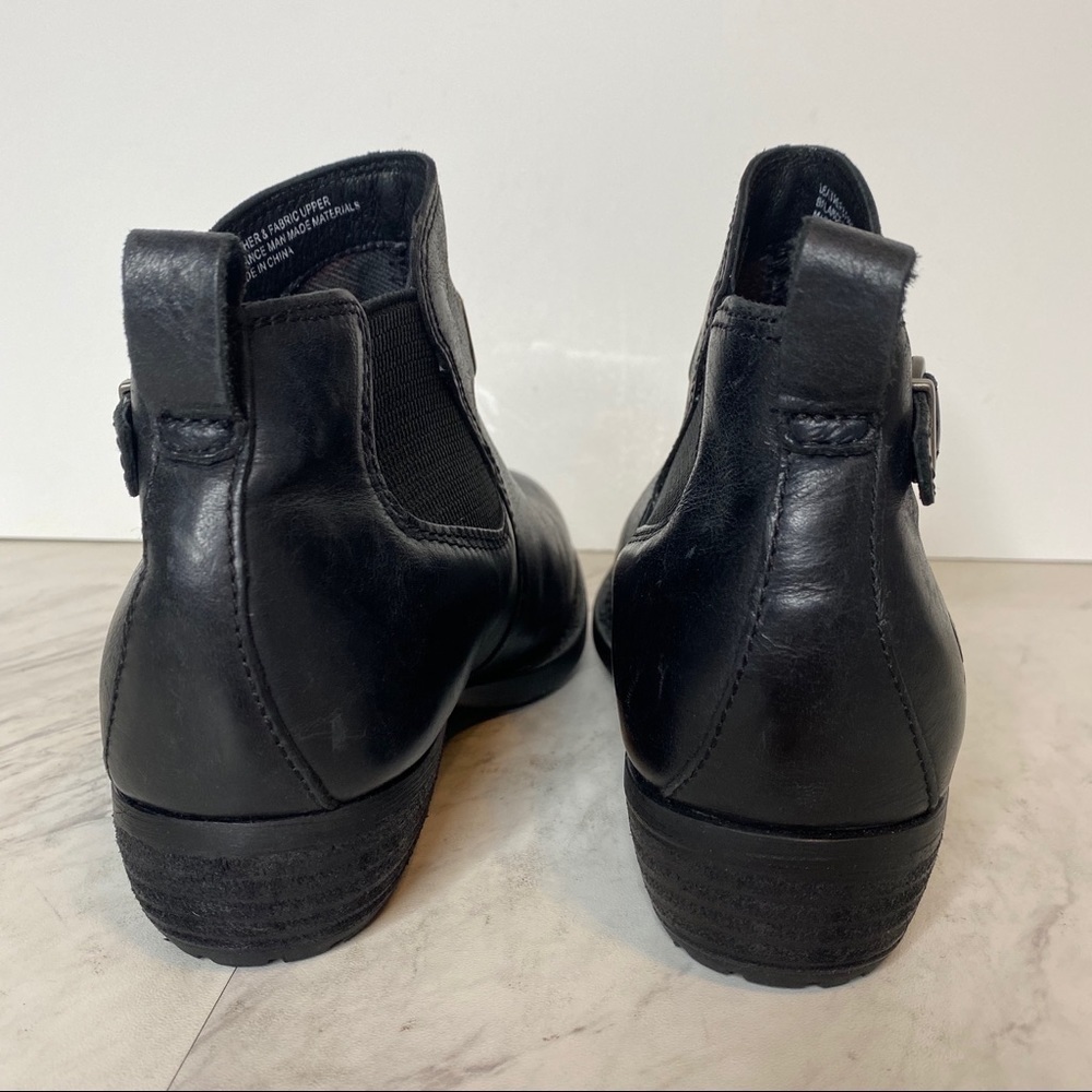 New! Born Tanaro Leather Chelsea Black Bootie 6M - Picture 4 of 14